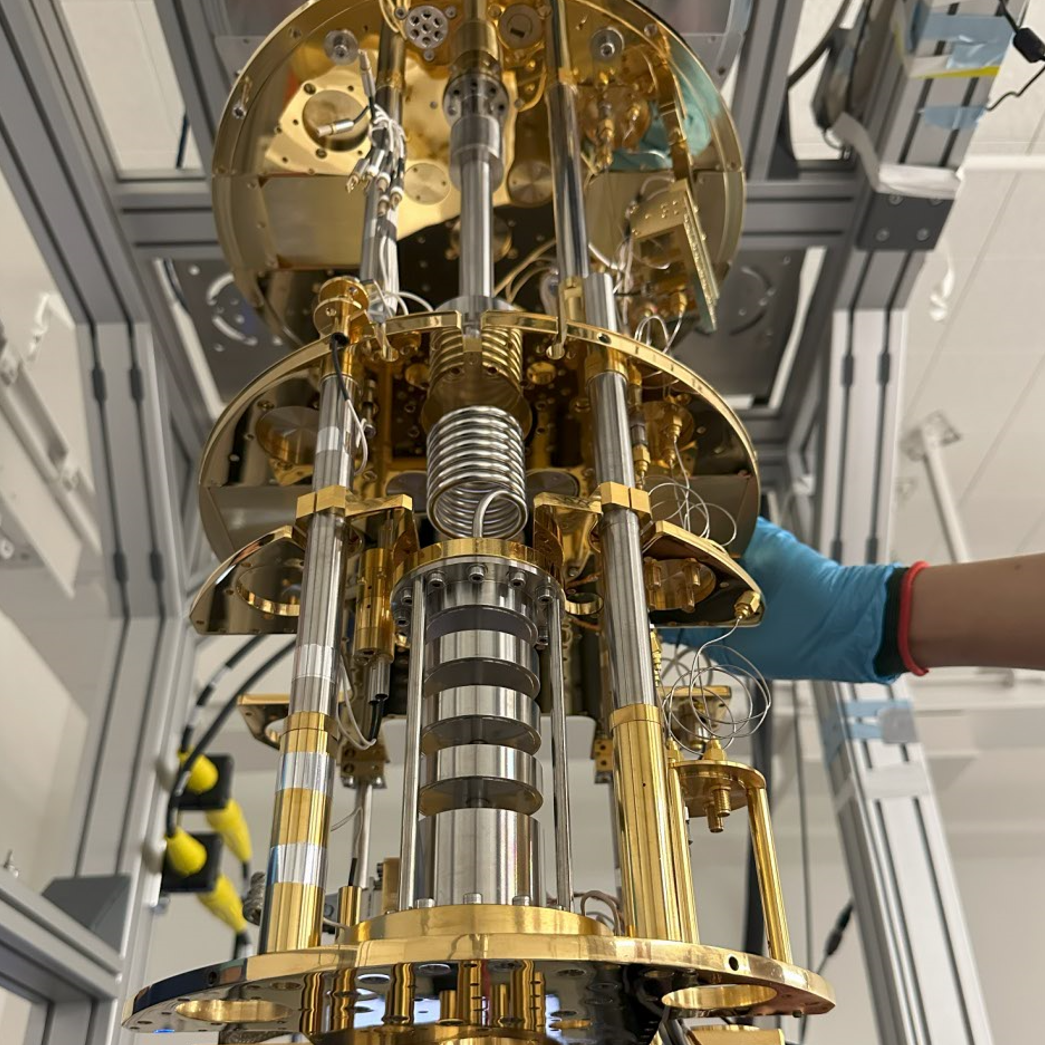 Inside a dilution refrigerator